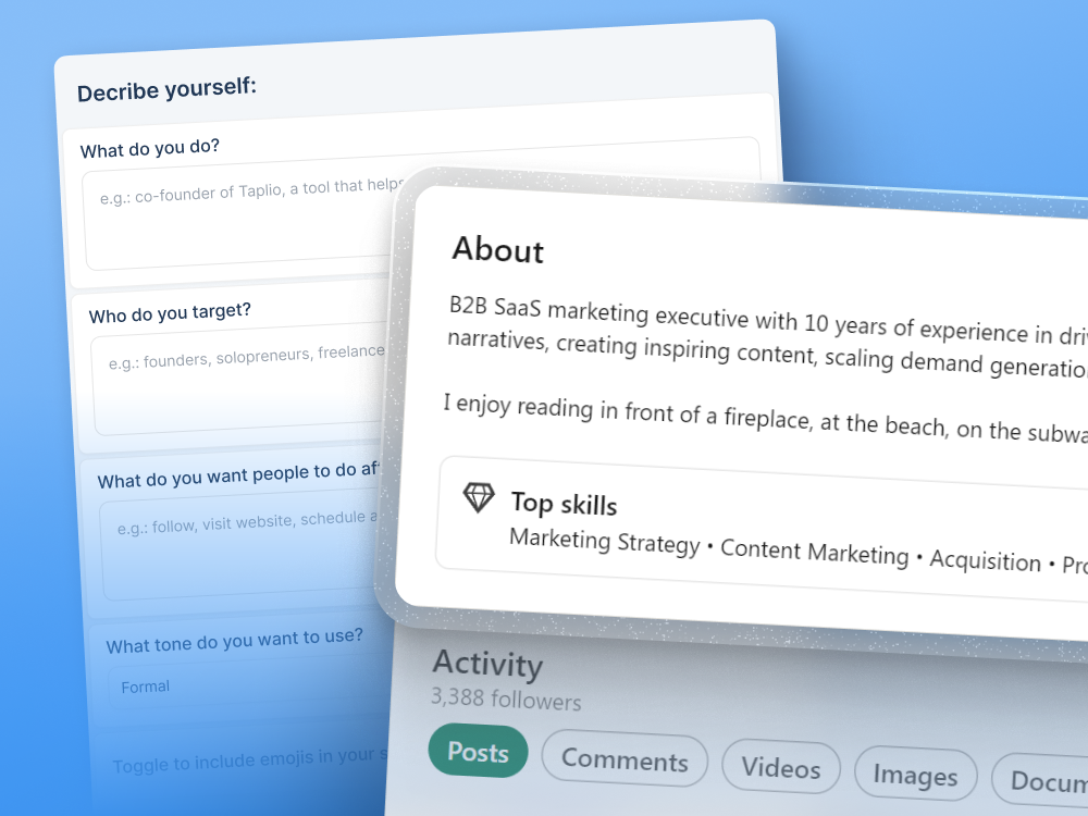 LinkedIn summary generator